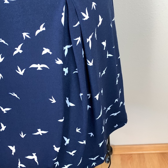 GILLI Navy Blue Pleated Skirt - Size Small - Picture 3 of 7